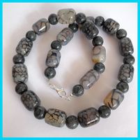 SALE HALSKETTE STEINKETTE EDELSTEINKETTE DRACHENHAUT ACHAT