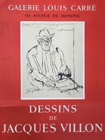 Plakat Jacques Villon / Galerie Louis Carré Original 1956