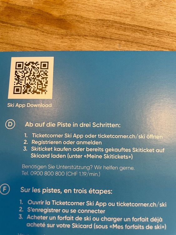 Skicard Von Ticketcorner Inkl. 10 CHF Guthaben | Kaufen Auf Ricardo