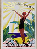 Vintage plakat Juan les Pins - Roger Broders
