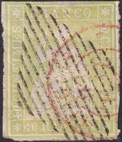 26Aa (26A1.a) Luxusstück mit rotem Stempel +Attest, 1700.-++