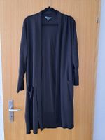Schwarzer langer Cardigan, Jacke, Grösse 0X 14W (ca. 46)