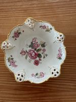 Rosenthal Schale, durchbrochen, florales Muster, Goldrand