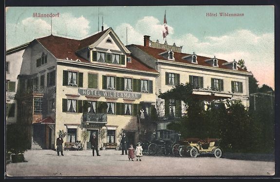 Cartes postales: Männedorf, Ansicht vom Hotel Wildenmann – D'occasion à Berlin par bartko-reher