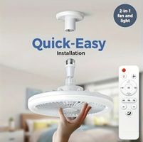 Ventilateur de plafond LED 2 en 1 avec télécommande
