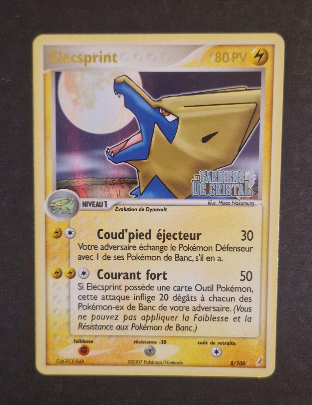 Pokémon Carte collezionabili: Elecsprint (CG 8) holo stamp – Usato da Murist venduto da suki453