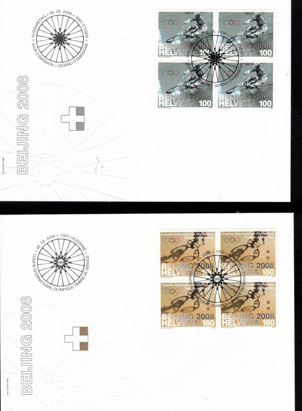 Tous les timbres: 2008  FDC  4er Peking aus ABO – Neuf (Voir description) à Rheinau par loxis