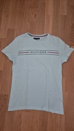 Tommy Hilfiger T-Shirt Hellblau, Türkies Gr. S