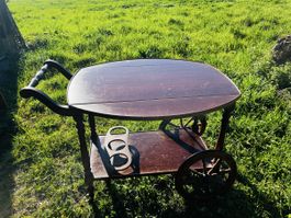 Servierwagen, Teewagen, Barwagen, Holz, vintage, alt