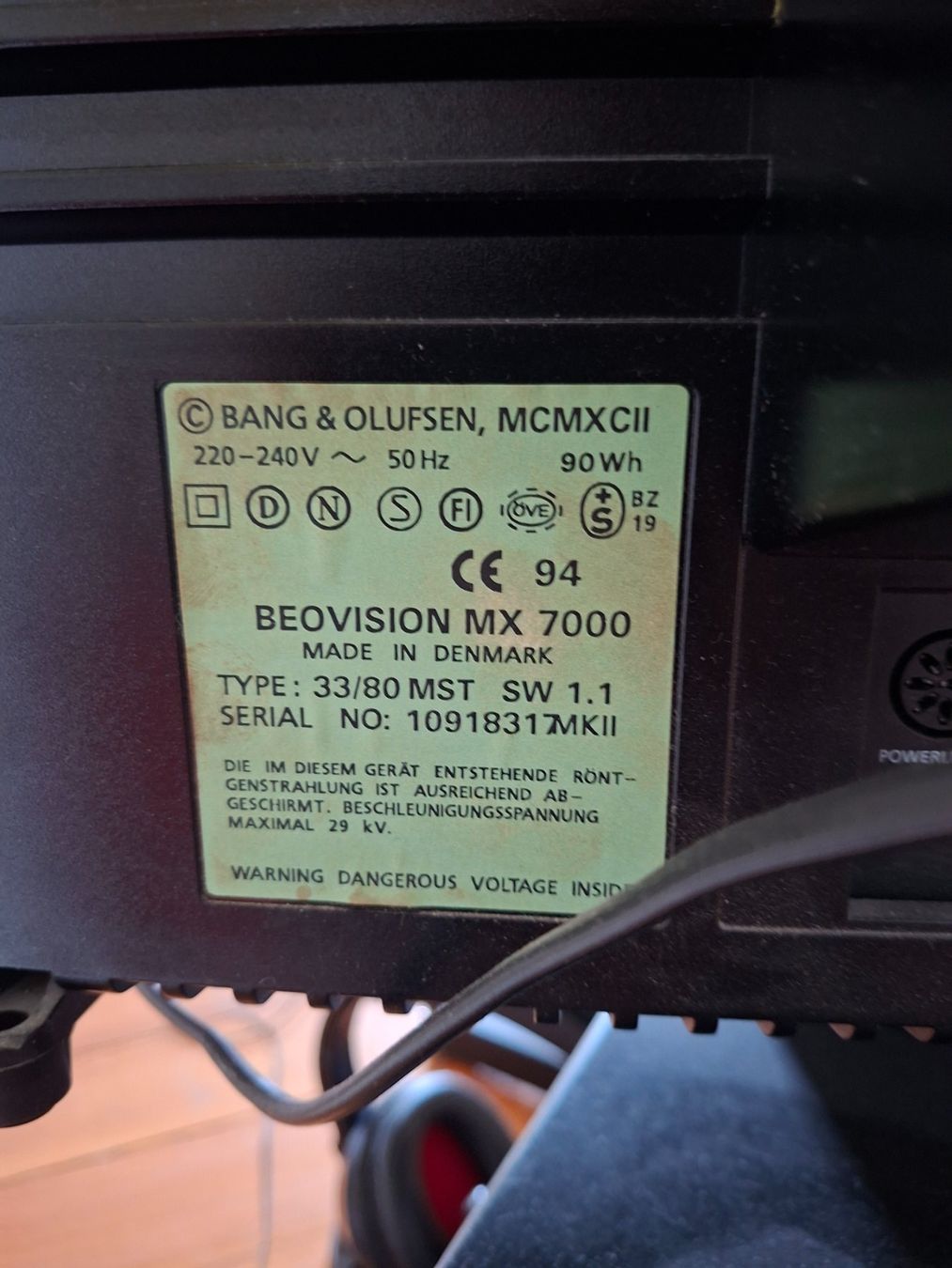 Bang & Olufsen Appareils TV: Bang & Olufsen MX7000 – D'occasion à Tannay par yann1avr10 4