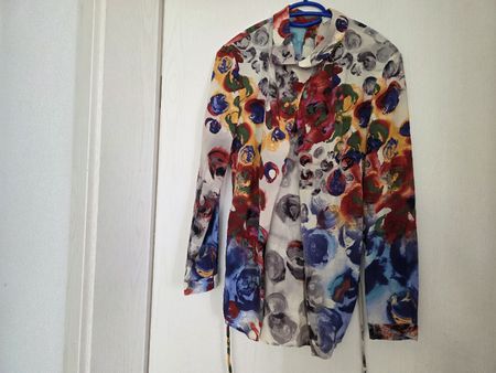 Wunderbare Seidenbluse vintage von BGM, Gr. 38