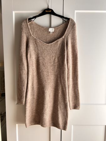 H&M Strickkleid Gr. M beige