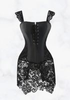 Gothic Corsage m. Spitze Gr M *neu*