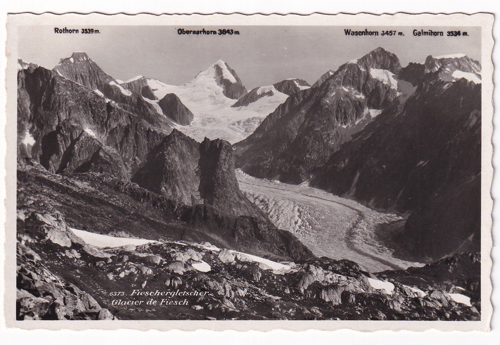 Cartoline postali: Fieschergletscher Galcier de Fiesch – Usato da Cormoret venduto da Pascalll2001