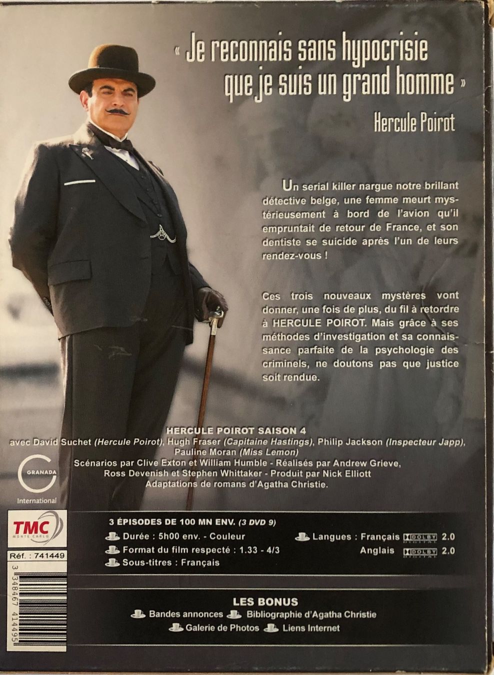 Alle DVDs: HERCULE POIROT (SAISON 4) – Gebraucht aus Poliez-Pittet von Newtown-Records 1