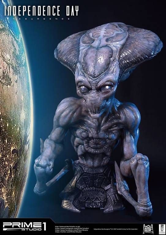 Statuette: Alien - Independence Day Wiederkehr - Polystone Büste – Usato da St. Gallen venduto da ManuelSt.