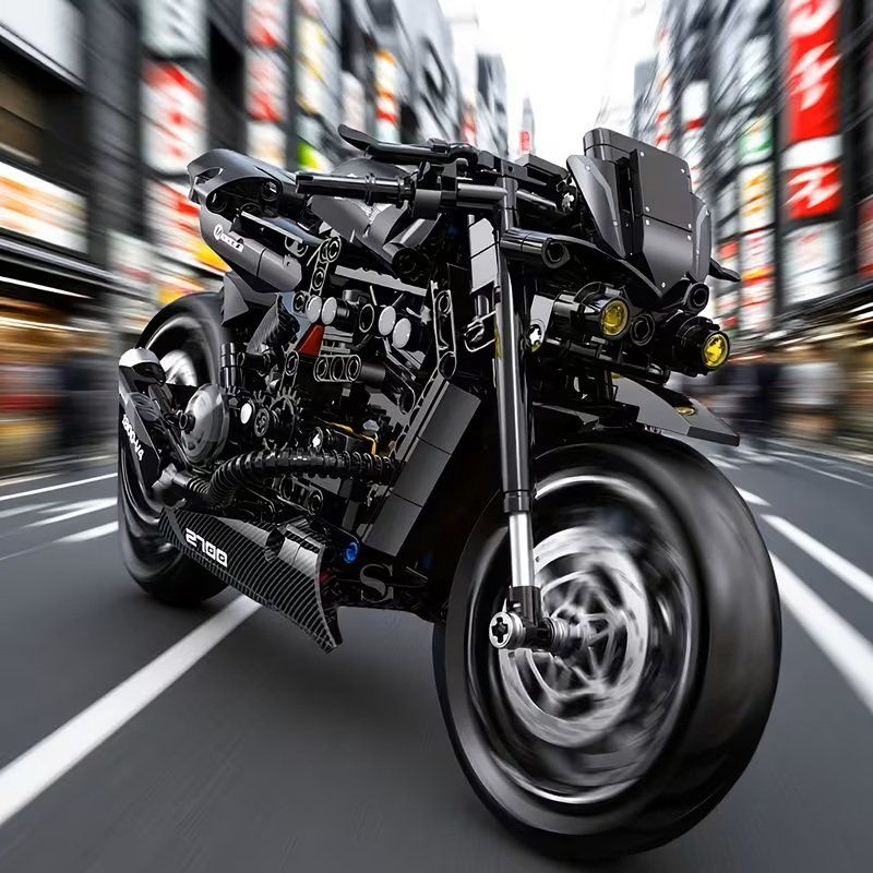 Lego Kit di costruzioni: 1123-teiliges Schwarzes Motorrad-Bausteine-Set – Usato da Basel venduto da Aletschhorn 4
