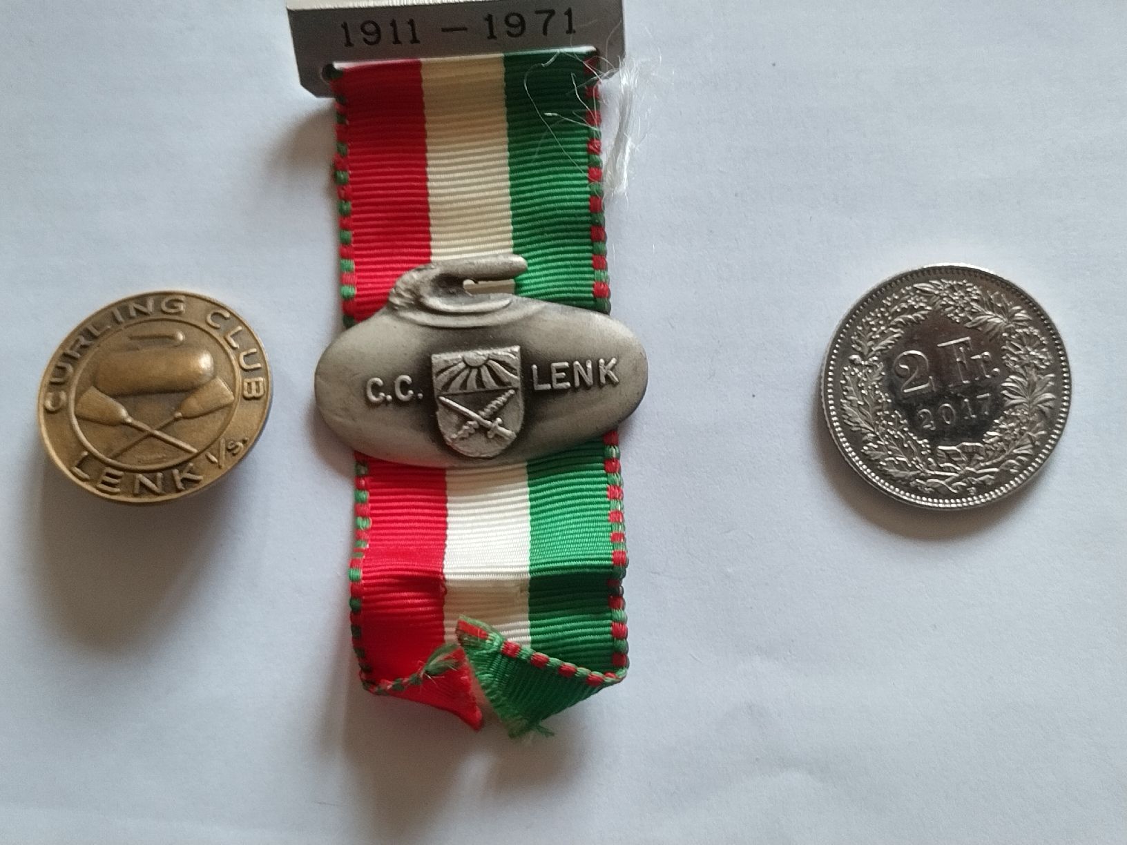 Medaglie: 2 médailles curling Lenk Bern – Usato da Bex venduto da Canouille