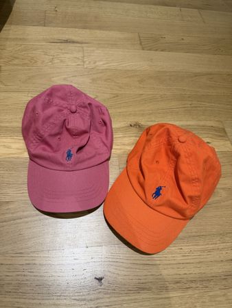 2 Ralph Lauren Caps pink und orange neuwertig