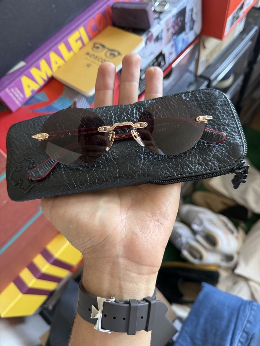 Chrome Hearts Occhiali & Lenti: Chrome Hearts Deep 1 Cherry Sunglasses – Usato da Genève venduto da SG_73