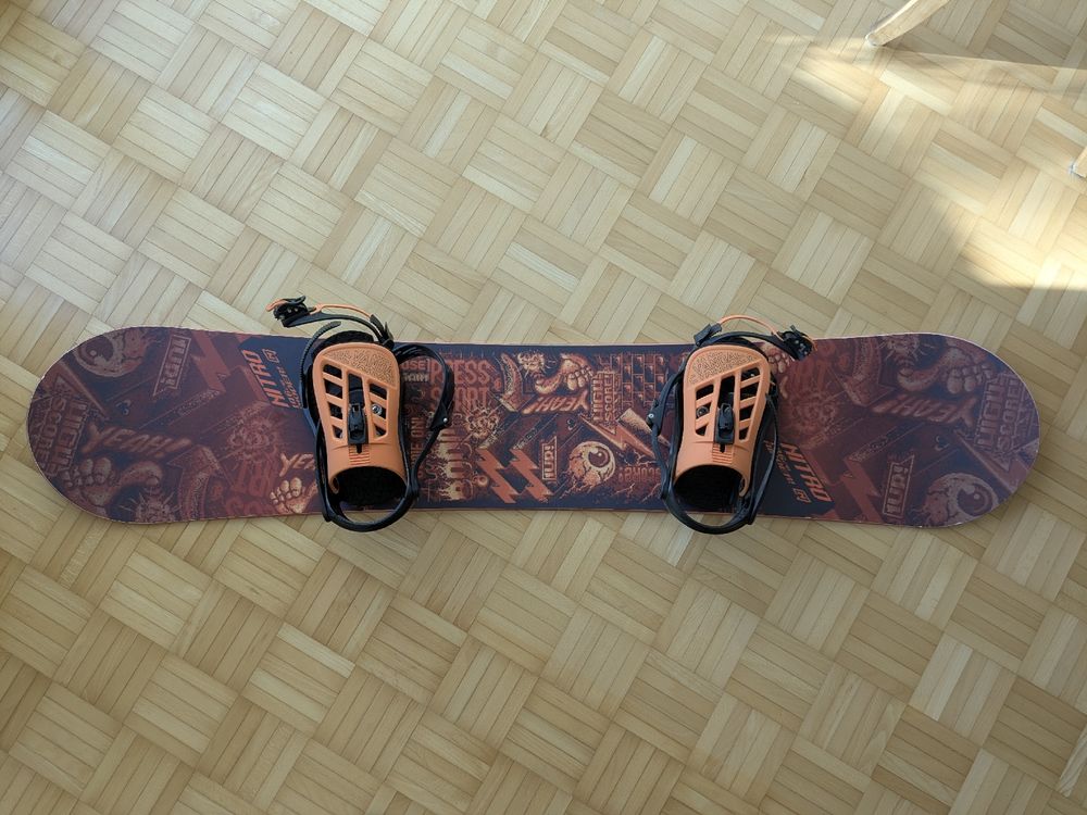 Nitro Ripper 146cm Snowboard + K2 Vandal Bindung (Gebraucht) in ...