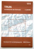 Trun 1:25'000 Landkarte Landeskarte der Schweiz 1213