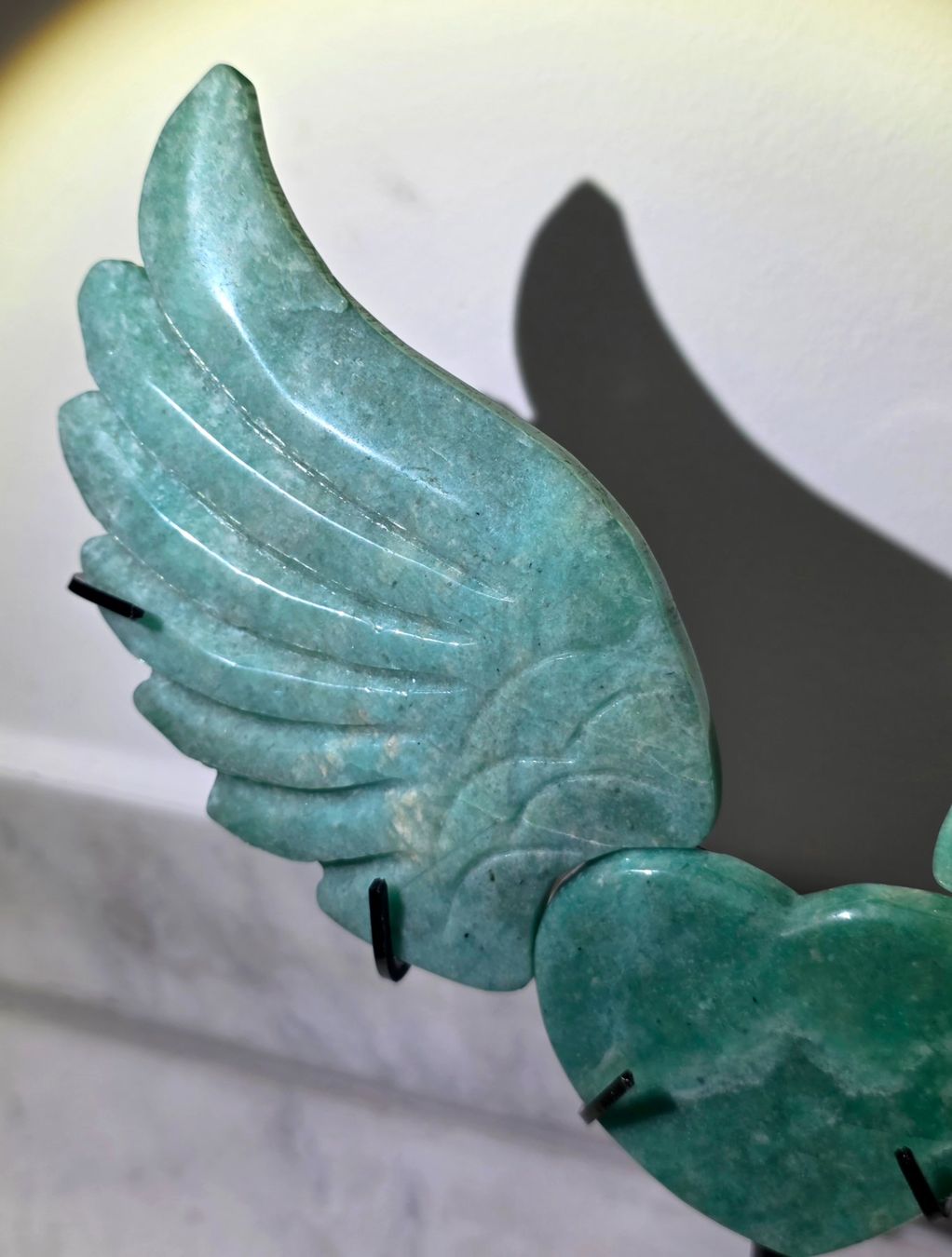 Minerali & Pietre curative: Amazonit Herz mit Flügel – Nuovo e nell'imballaggio originale da Matzingen venduto da Shay_Crystalz 2