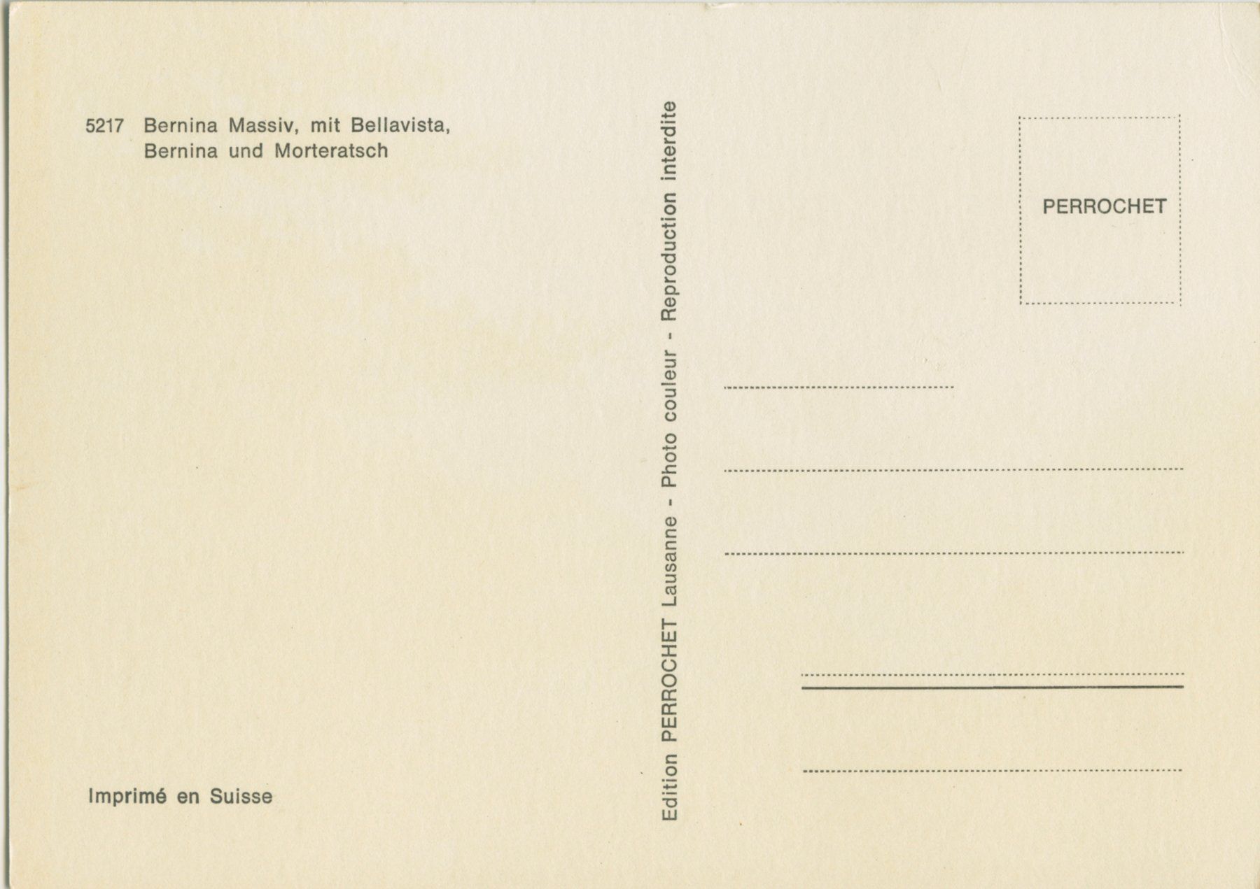 Cartoline postali: Postkarte ungelaufen Bernina – Usato da Liesberg venduto da Mikado1965 1