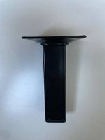 36 x Pieds meubles en métal noir, hauteur 10cm