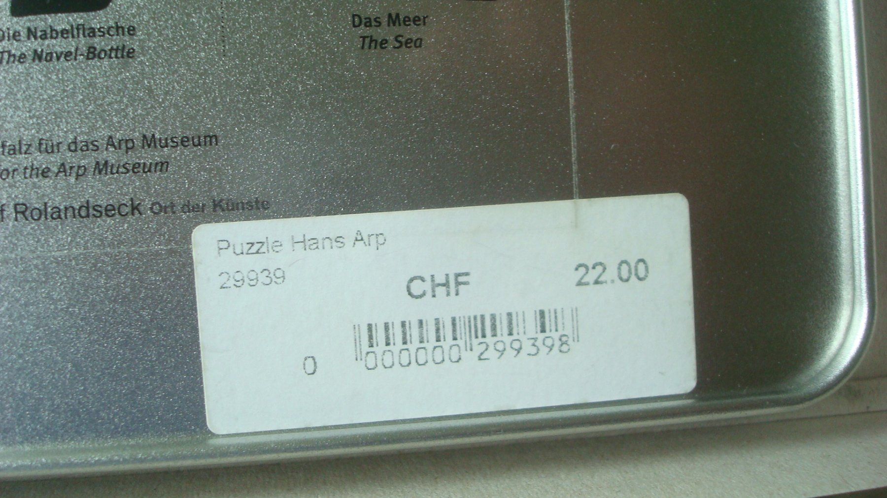 Tutte le decorazioni: Hans Arp Puzzle "7 Arpade" Arp Museum – Usato da Münchenstein venduto da Pesci6 8