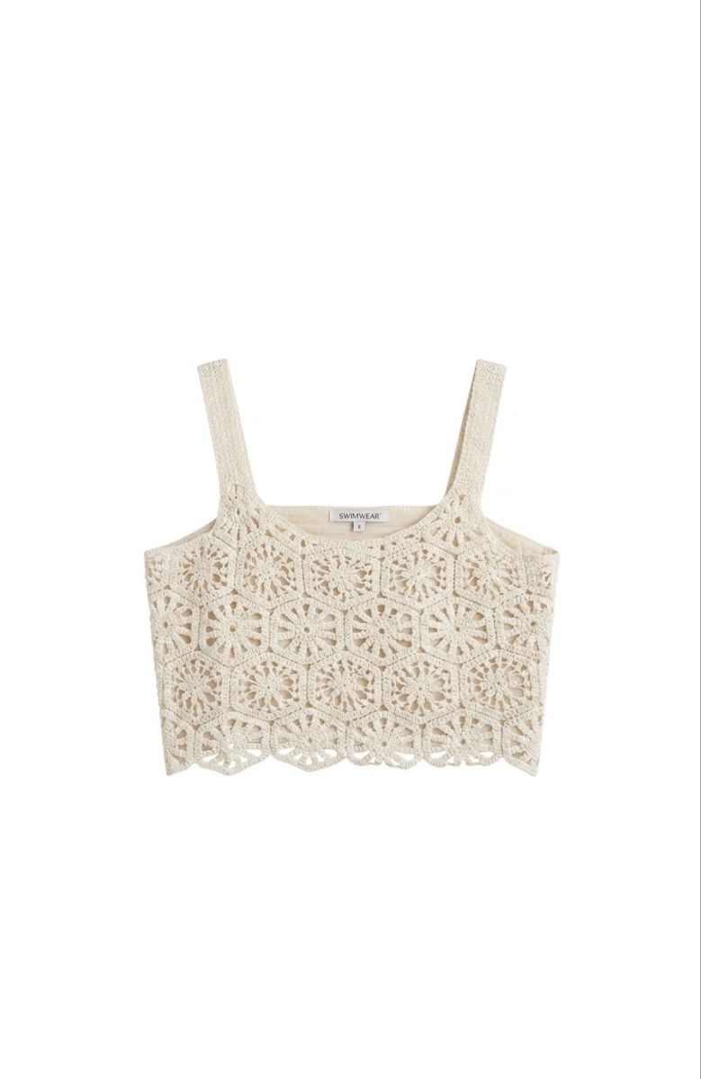 Top: BOHO-TRAUM: HÄKEL-CROP-TOP GR M-L – Nuovo e nell'imballaggio originale da Schaffhausen venduto da rot_yyy7