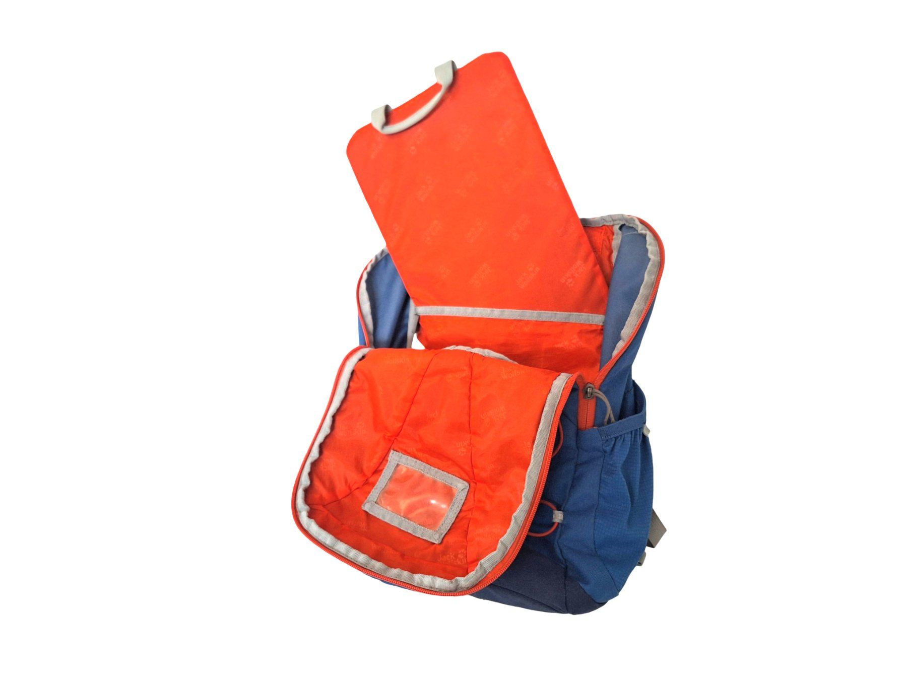 Jack Wolfskin Borse & Zaini: JACK WOLFSKIN Springbird Kinderrucksack blau/orange – Usato da Breitenbach venduto da Restwert_Breitenbach 1
