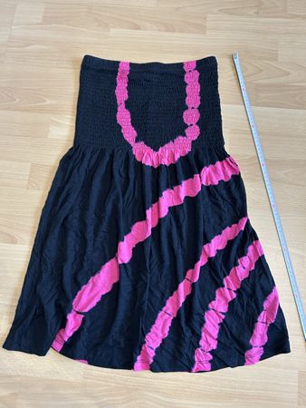 Rainbow Kleid,Gr.36/38,Sommerkleid,Schwarz/Pink