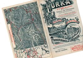 Alter Tourismus Werbe - Prospekt Furka