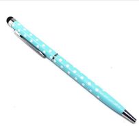 NEUER Kugelschreiber hellblau-weiss Polka dot - 81221