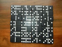 Dominoes, 28 Steine, schwarz