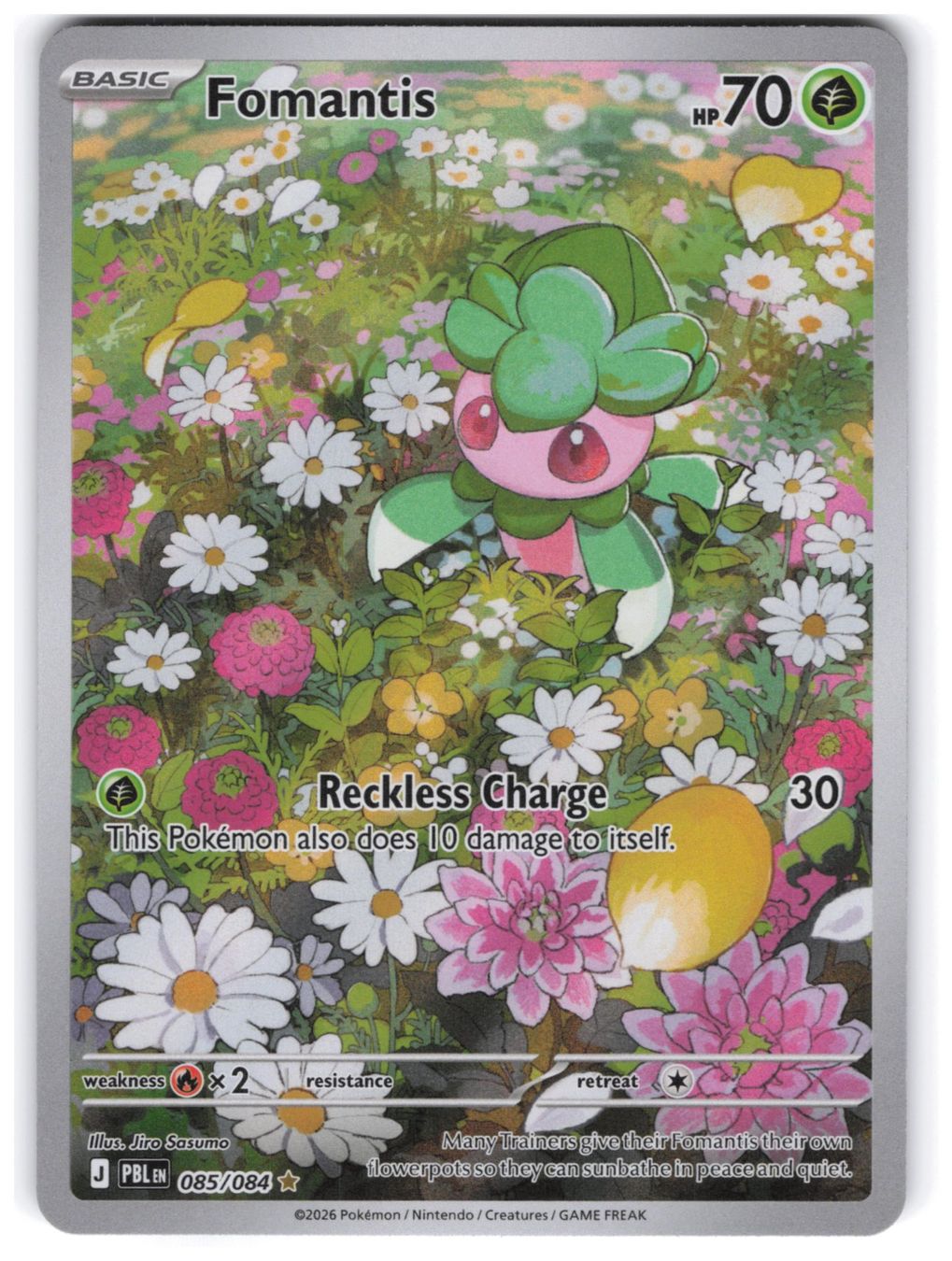 Pokémon Sammelbilder & Trading cards: Fomantis / Imantis / Pitch Black / PBL 085 – Neu (gemäss Beschreibung) aus Arni AG von PokemonCardsStore