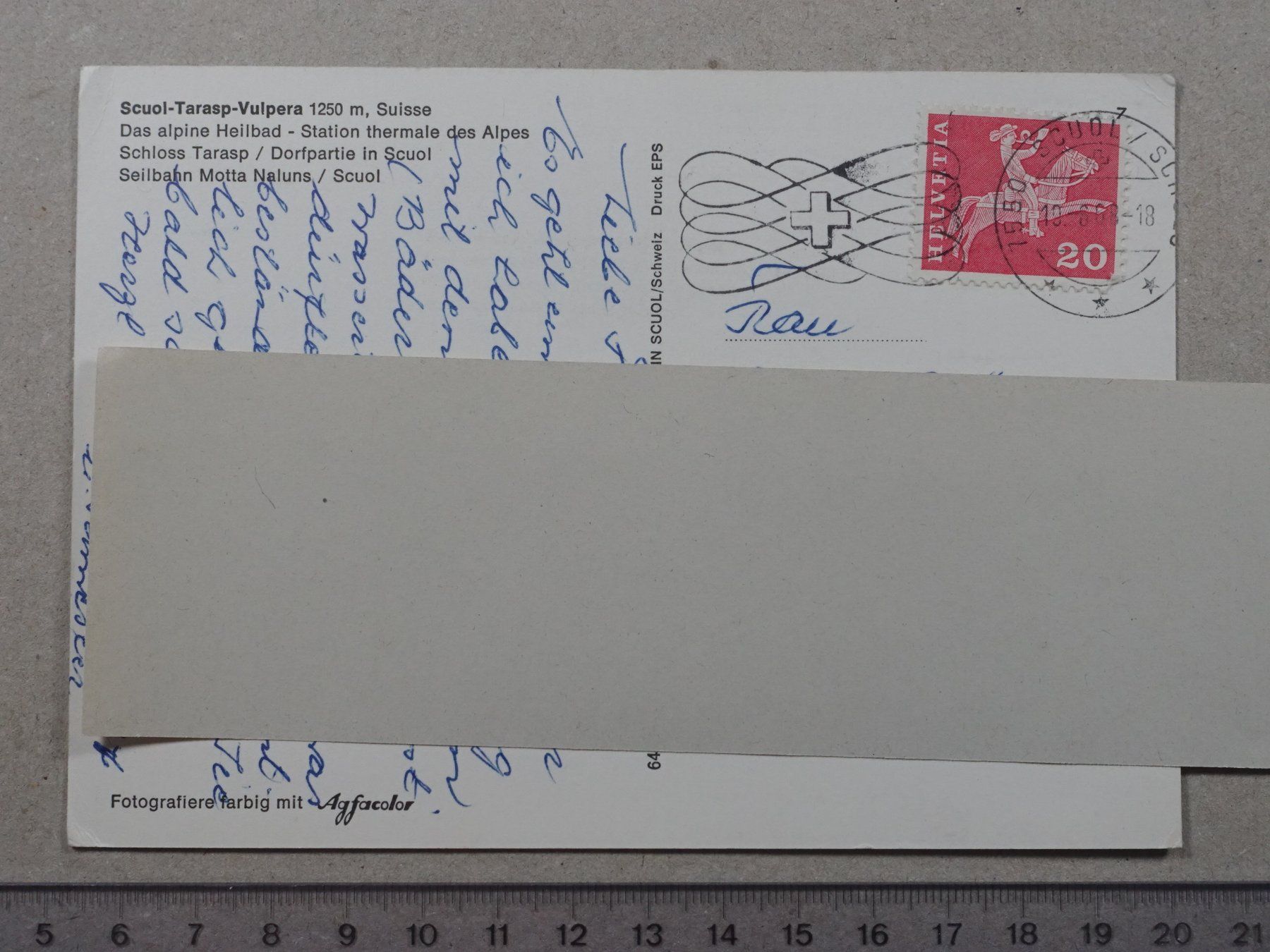 Cartes postales: Scuol, 1968 – D'occasion à Lenzburg par fh1 1