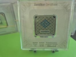 Silberbarren Geiger original - 1 oz .999 quadrat. in Kapsel