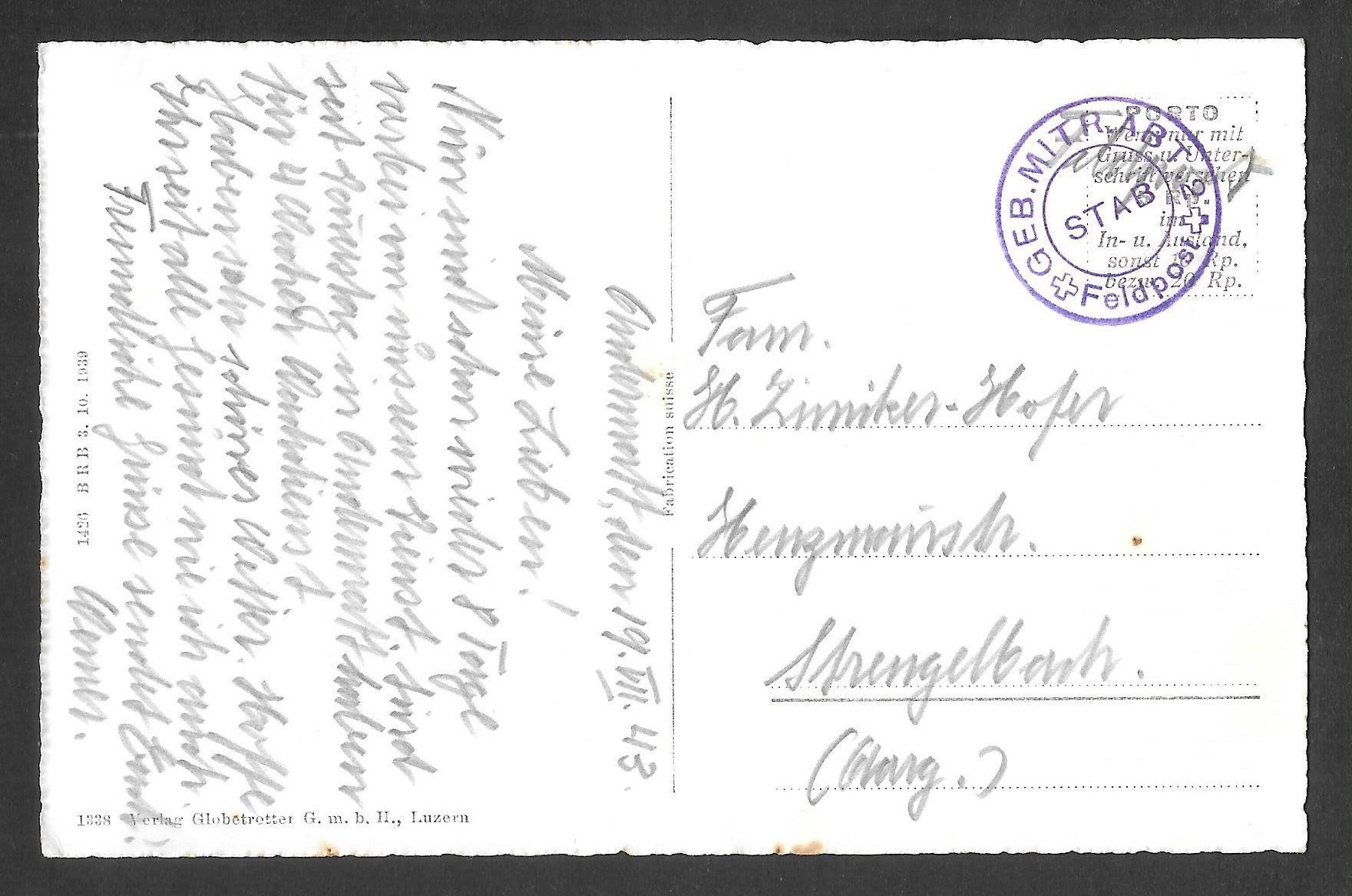 Cartes postales: Andermatt Friedenskaserne Feldpoststempel – D'occasion à Olten par clotaldi 1