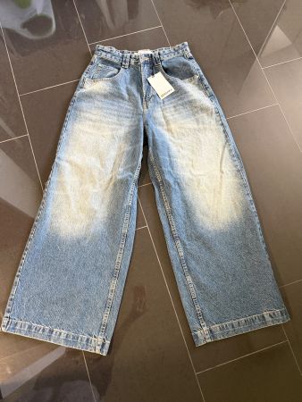 Bershka Wide Leg Jeans, hellblau, Grösse 34 - Neu!