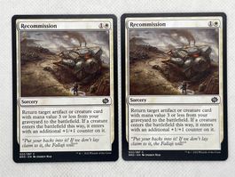 Magic The Gathering Recommission 2x