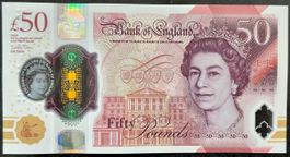Seltene 50 Pfund Note - Queen Elizabeth 2020
