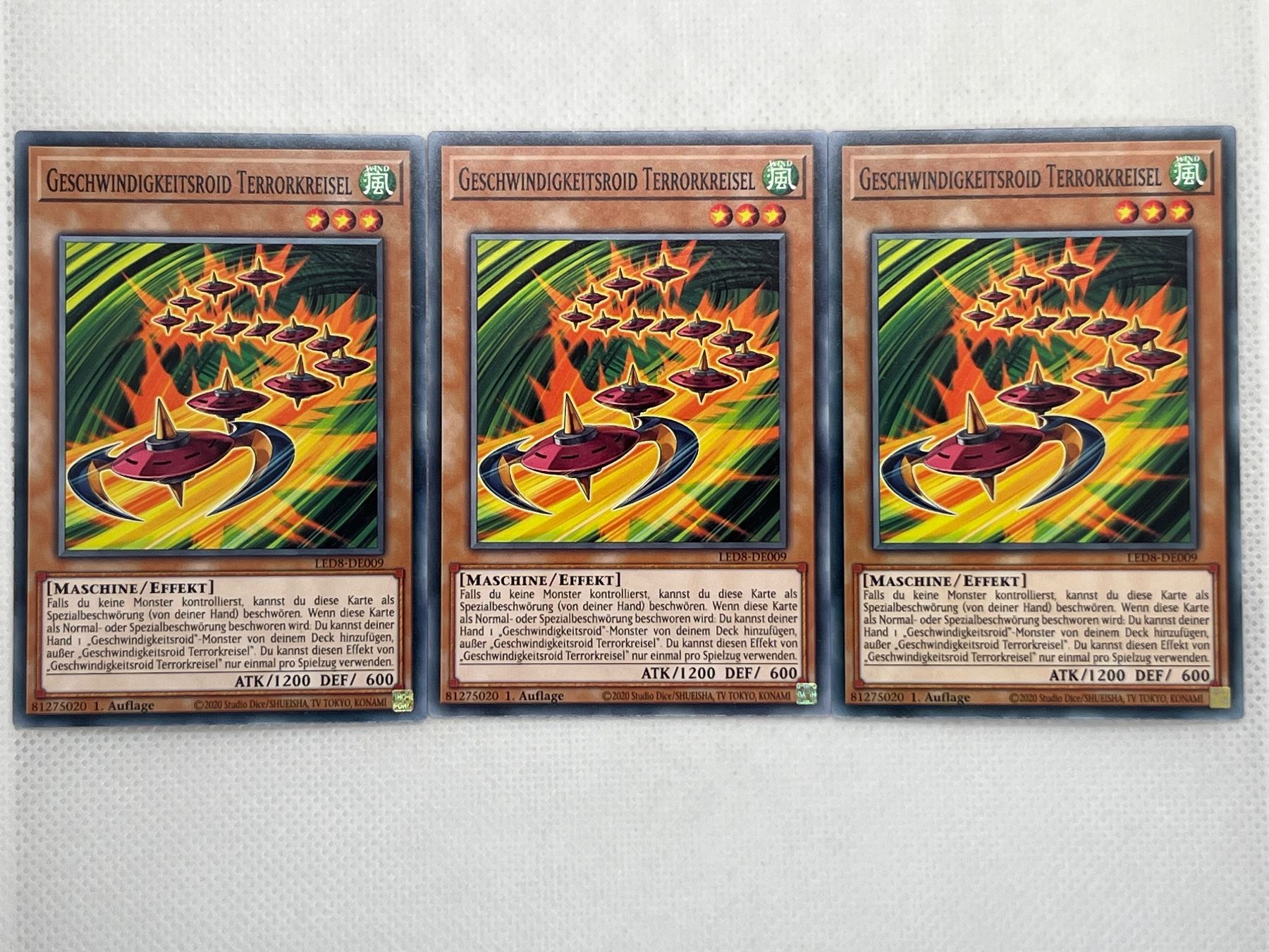 Yugioh Cartes à collectionner: Yu-Gi-Oh! Geschwindigkeitsroid Terrorkreisel Common 3x – D'occasion à Hinterkappelen par Kim1992