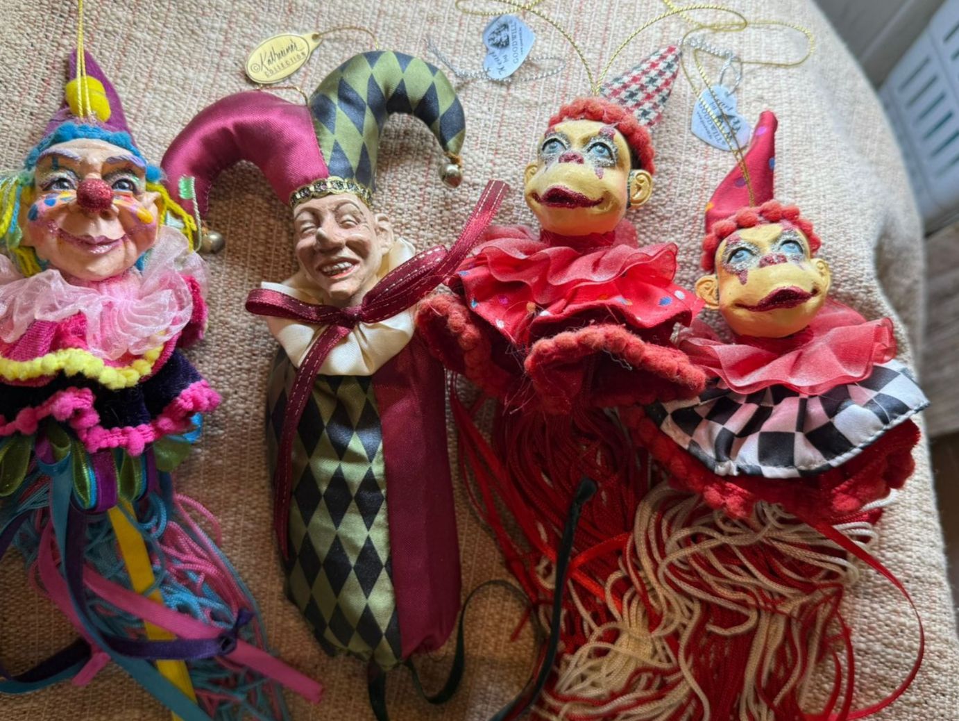 Tutte le decorazioni: 4 Märchenhafte Clown Dekoration Goodwill – Usato da genève venduto da Isarath 2