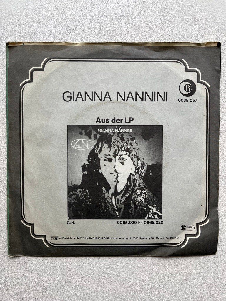 Dischi in vinile: Single Gianna Nannini 1981 – Usato da Zürich venduto da schweinsbraten 1