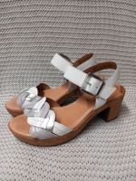Gabor Sandalen Leder Weiss Silber Gr. 38(5)