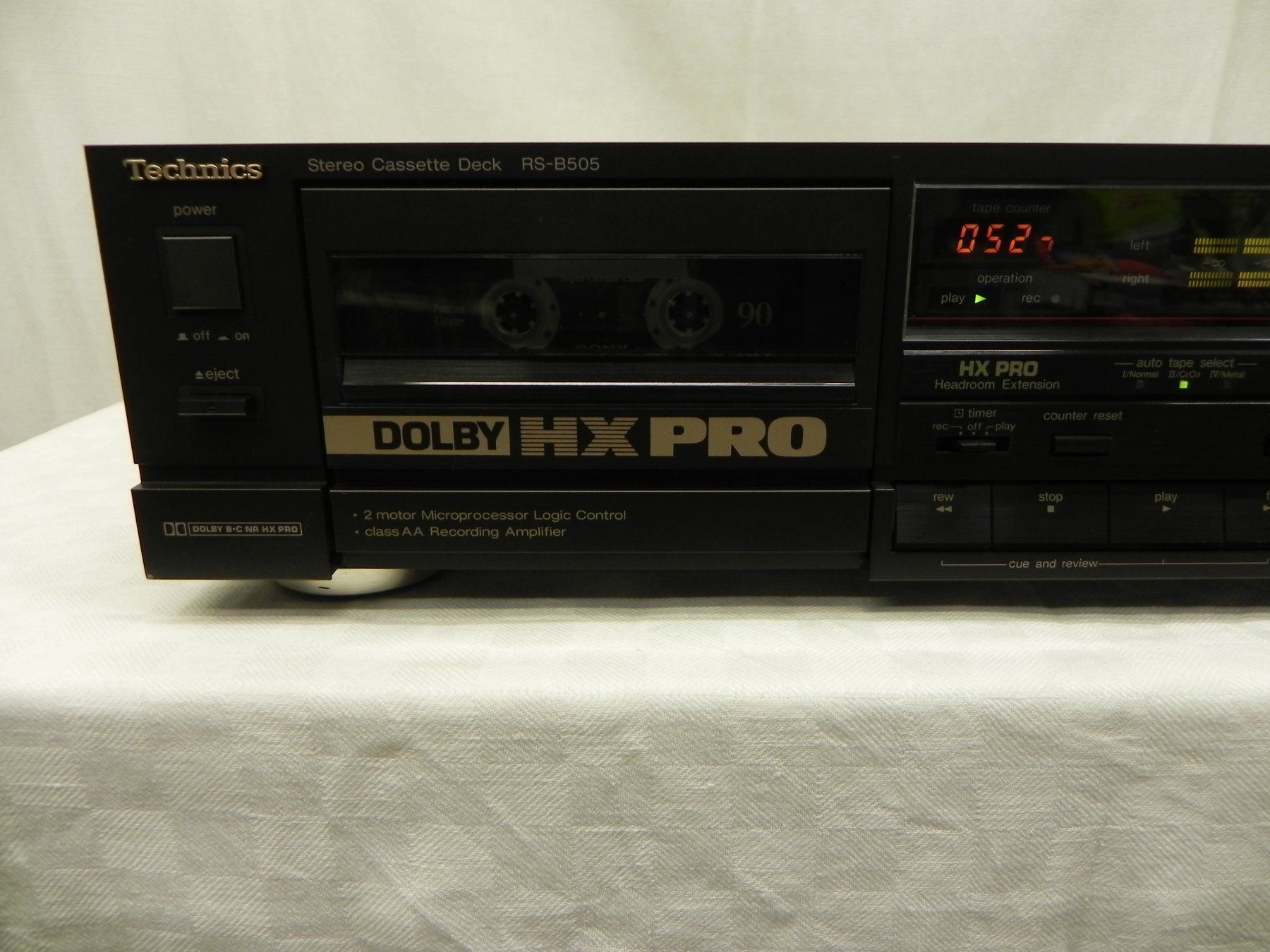 Technics Registratori: Technics RS-B505 Cassette Deck HX Pro Total Liquidation – Usato da Basel venduto da Life-Style-Art 1