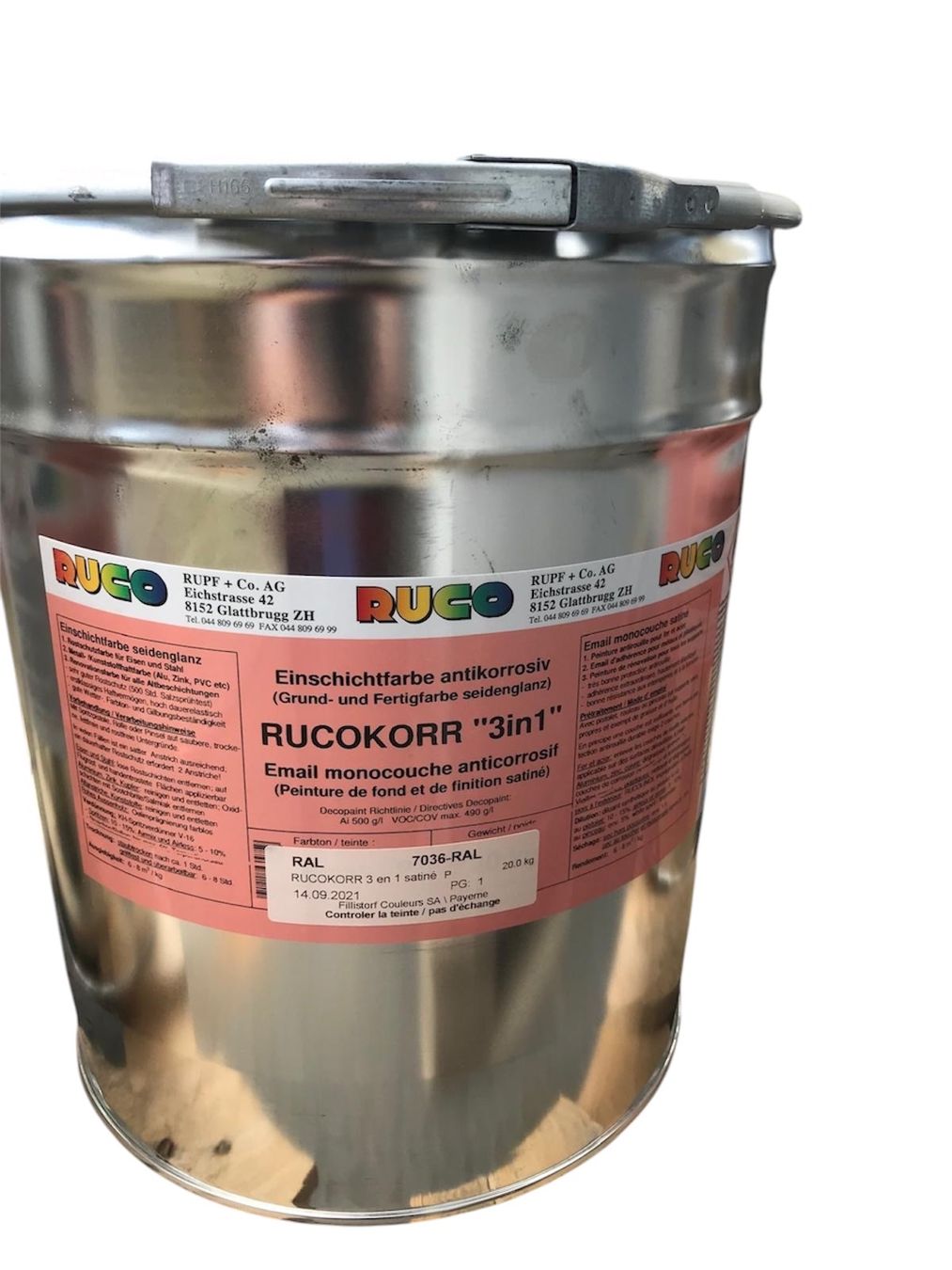 Colori: Rostschutzfarbe Rucokorr 20kg neu! – Nuovo (secondo la descrizione) da Nebikon venduto da schnischna80