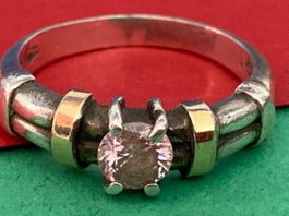 Silberring rosa-gold (55)